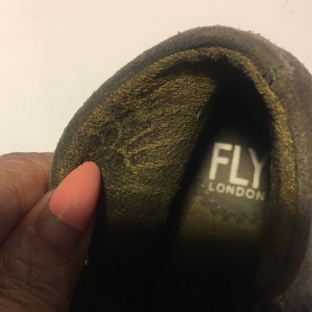 FLY LONDON NILO WEDGE BOOTIE-SAGE GREEN - Picture 5 of 8